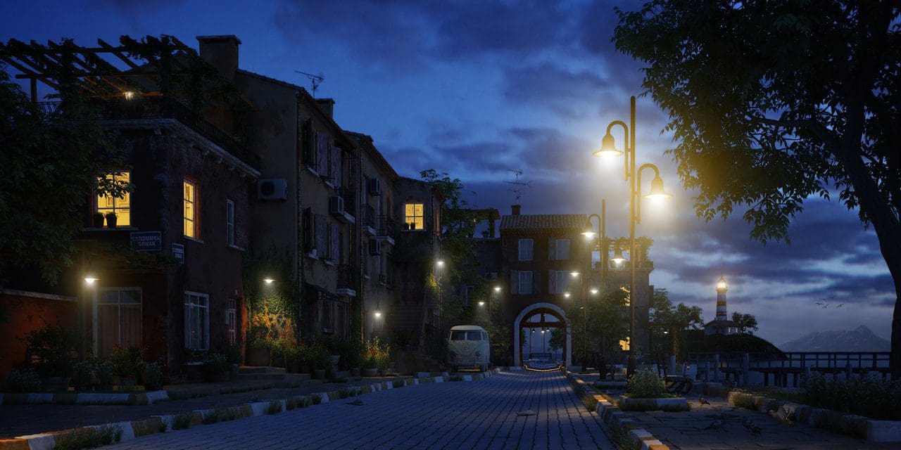 "Sardunya Street", von Cihan Özkan aus der Türkei, gestaltet mit 3ds Max, VRay