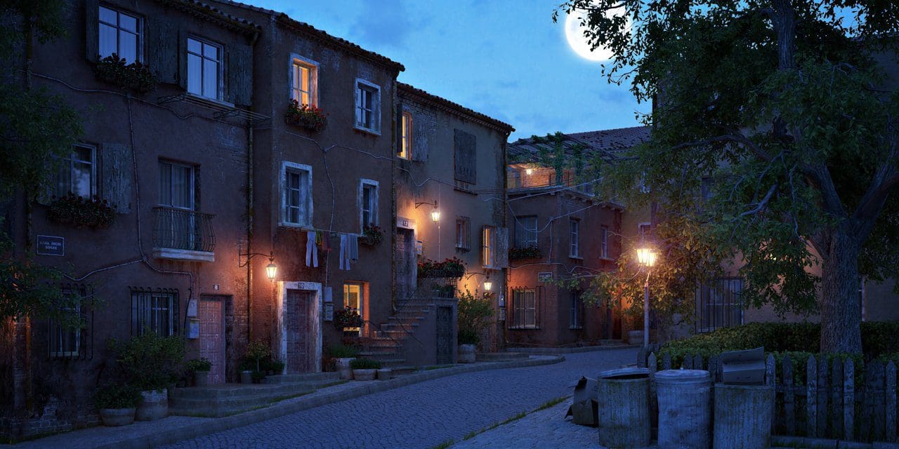 "Kara Incir Street Night", von Cihan Özkan, gestaltet mit 3ds May & VRay