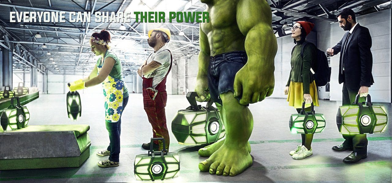 "share the power", von Roberto Senato aus Italien, gestaltet mit Modo