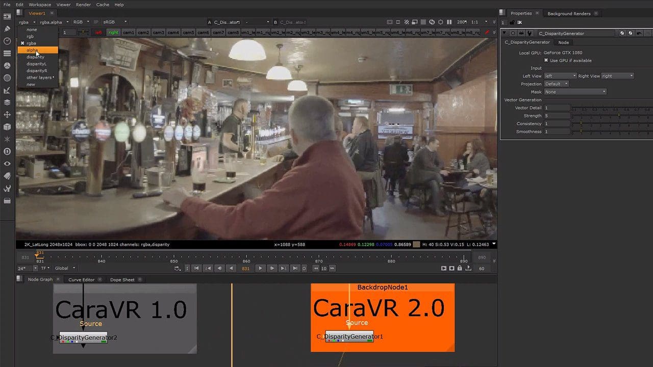Cara VR Disparity