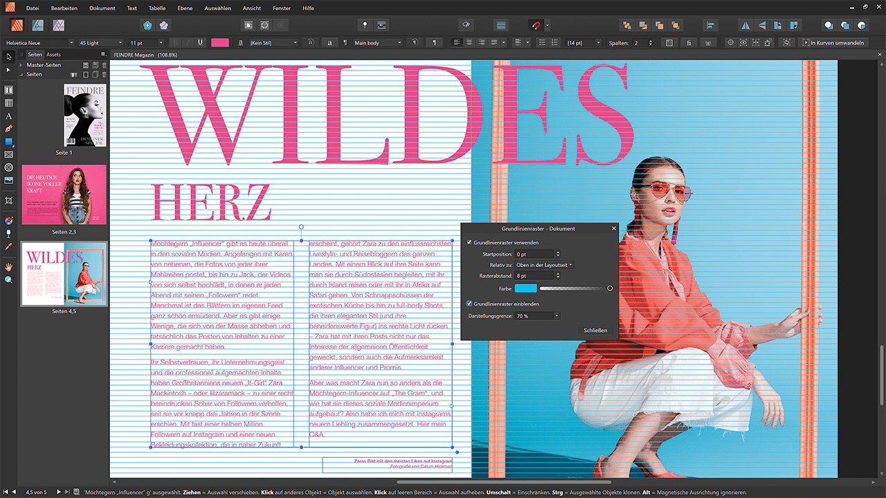DE - Windows - Affinity Publisher - Baseline Grids