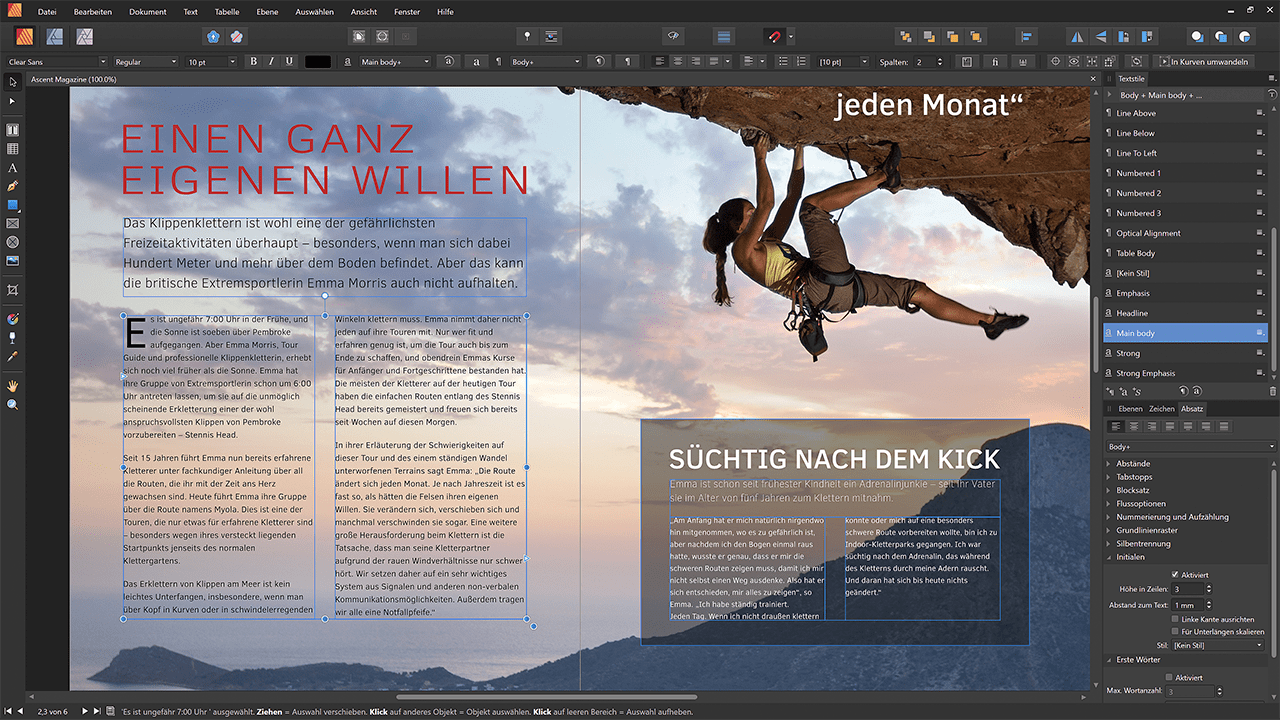 DE - Windows - Affinity Publisher - Drop Caps