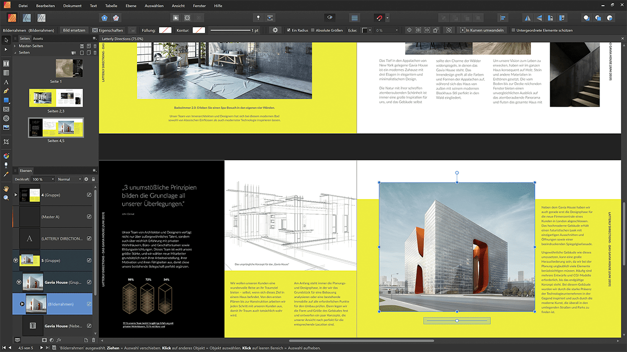 DE - Windows - Affinity Publisher - Facing Pages
