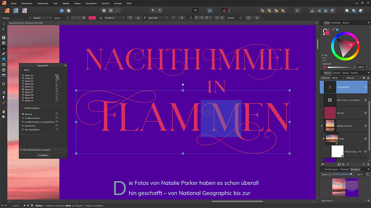 DE - Windows - Affinity Publisher - Open Type