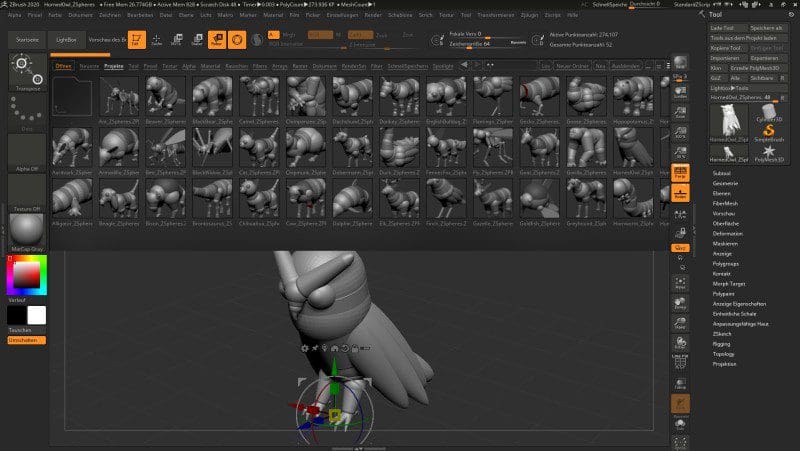 Aktuelle Software Tools und Reviews: Wir schauen uns für Euch Zbrush 2020, Substance Plug-ins, Blender Eevee und mehr an!