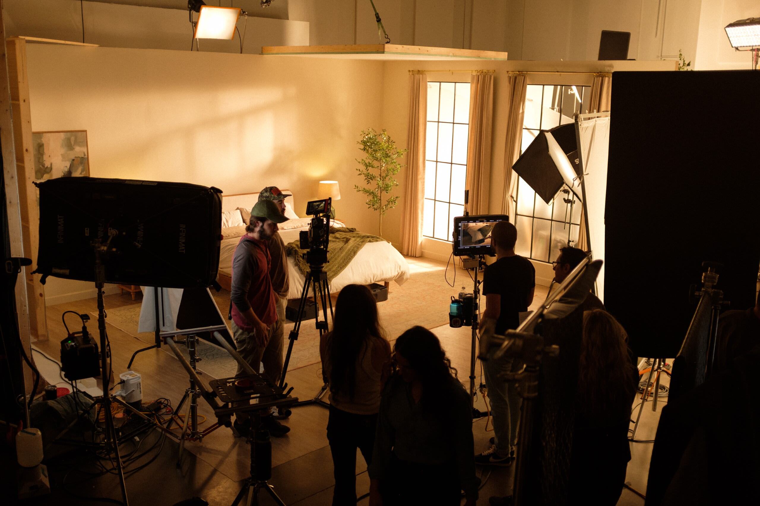 Digital Spark crew on set