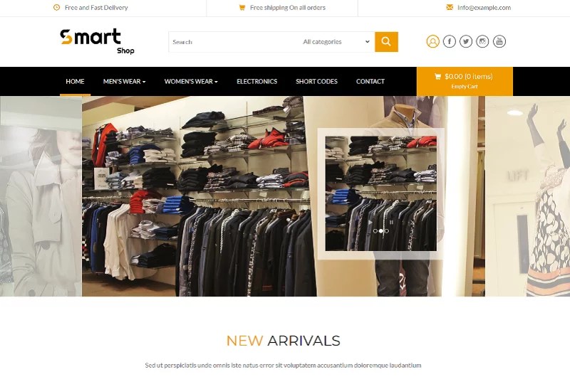 30 Best Free E Commerce Html Website Templates 2020