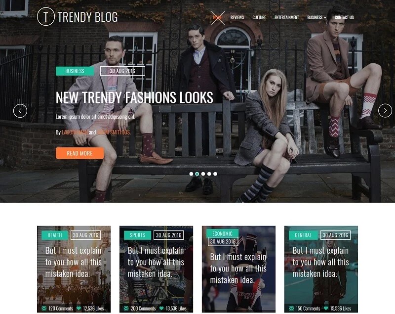 25 Best Free Blog Html Website Templates 2020 Digitaltemplatemarket