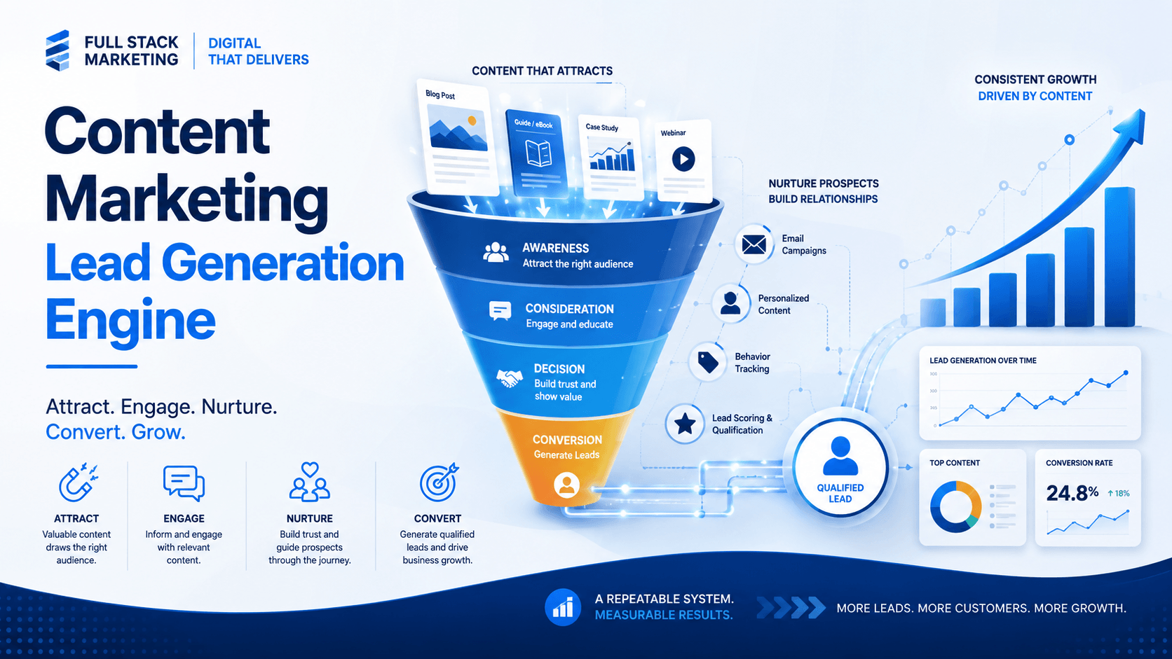 Content Marketing Lead Generation Engine blog post for Full Stack Marketing COnsultants LLC