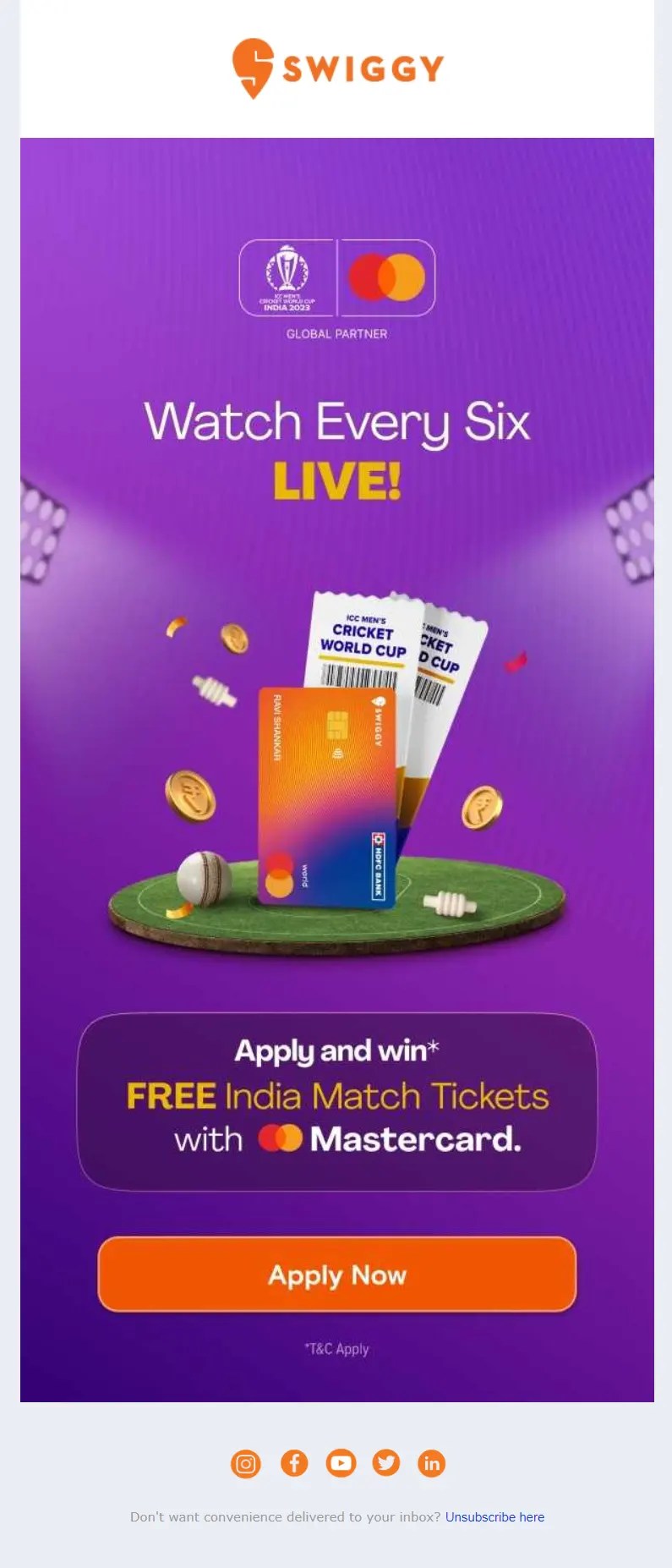 swiggy emailer