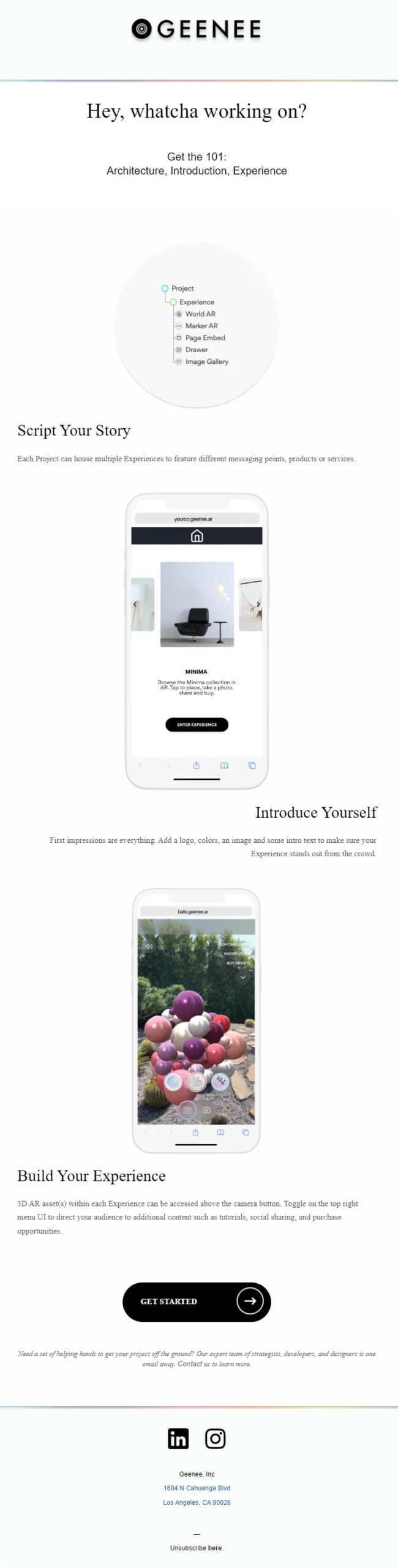 geenee ar's augmented reality emailer
