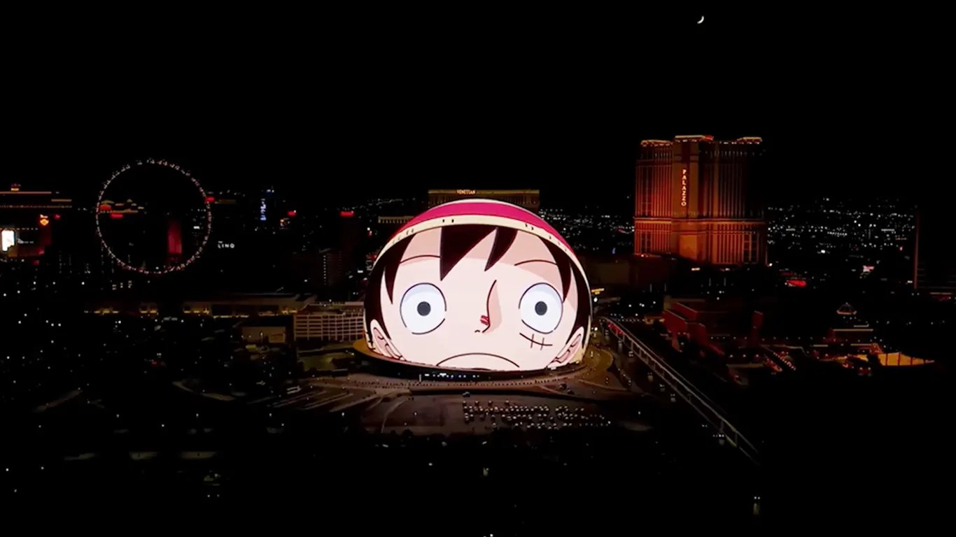 one piece las vegas sphere ad