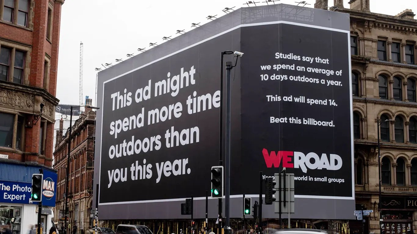 weroad billboard ad