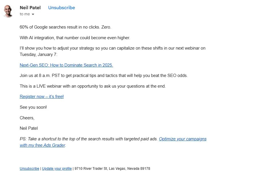 neil patel email - search