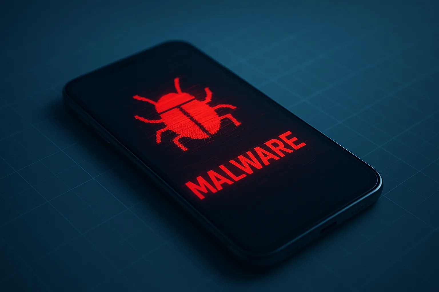 A 3D illustration of a smartphone protected by a shield, representing how to avoid malware on an Android phone.