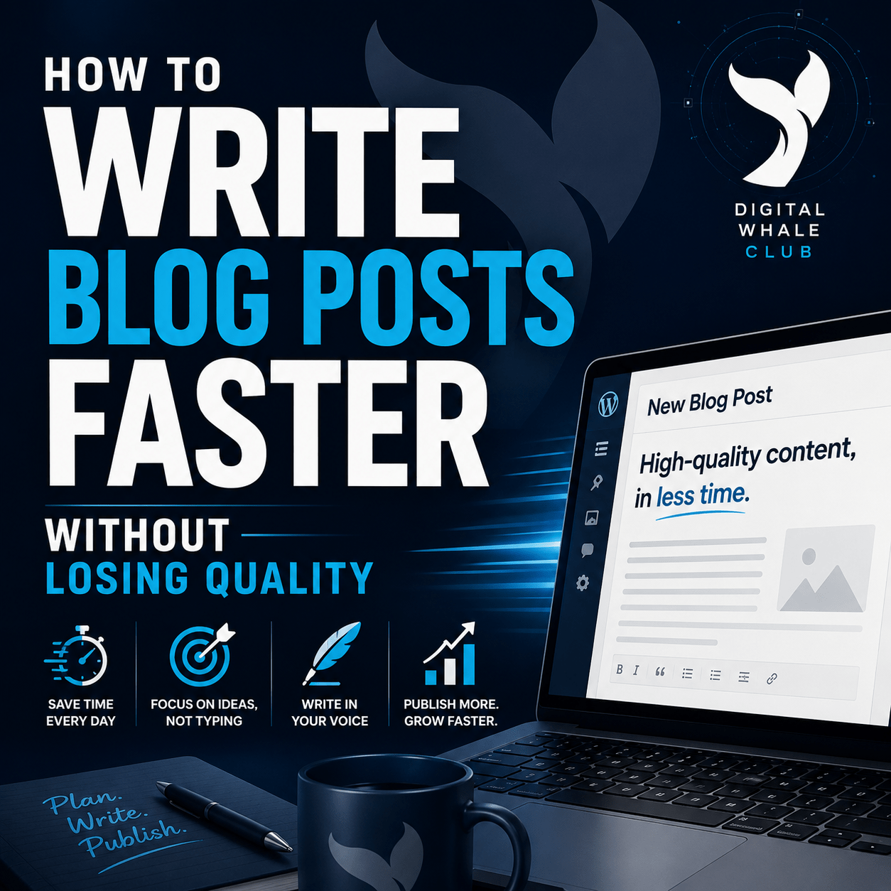 Read more about the article How to Write Blog Posts Faster Without Losing Quality