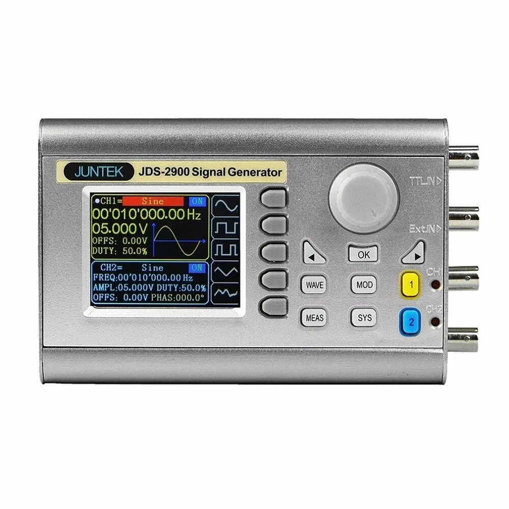 JDS2900 60MHz Signal Generator Digital Control Dual-channel DDS Function Signal Generator Frequency Meter Arbitrary Wave JDS2900 60MHz Signal Generator Digital Control Dual-channel DDS Function Signal Generator Frequency Meter Arbitrary Wave