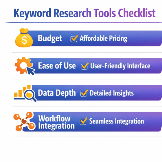  How to choose keyword research tools for bloggers checklist