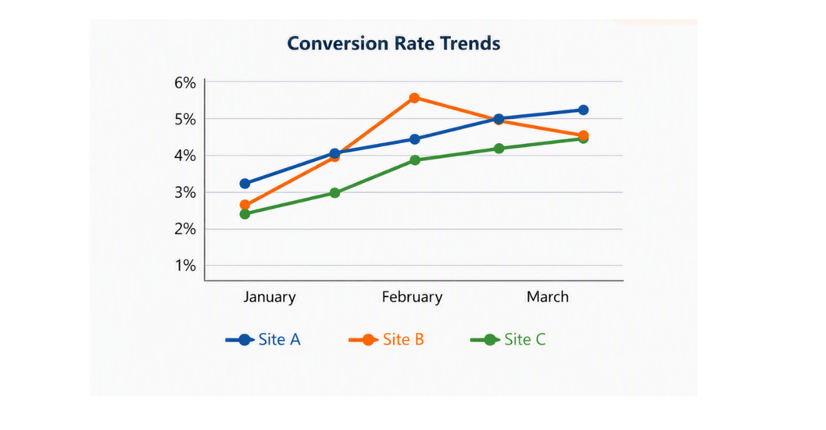 Tracking affiliate conversions rates trend over time