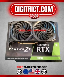2024 USED RTX 3060 VENTUS GeForce 2X 12G OC Graphics Card GDDR6 Heat Sink Video Cards 192-bit HDMI-Compatible PCI4.0 3060