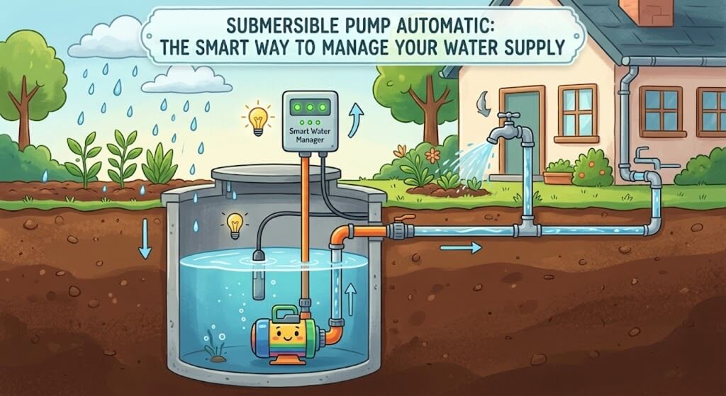 submersible pump automatic control panel installed near borewell