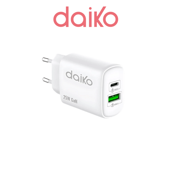 DIGITRONICS Daiko chargeur 2 USB C-A FCW-25W2USB