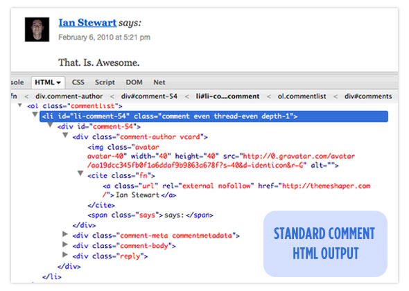 The second method is to add an inline css . Custom Comments Html Output Digging Into Wordpress