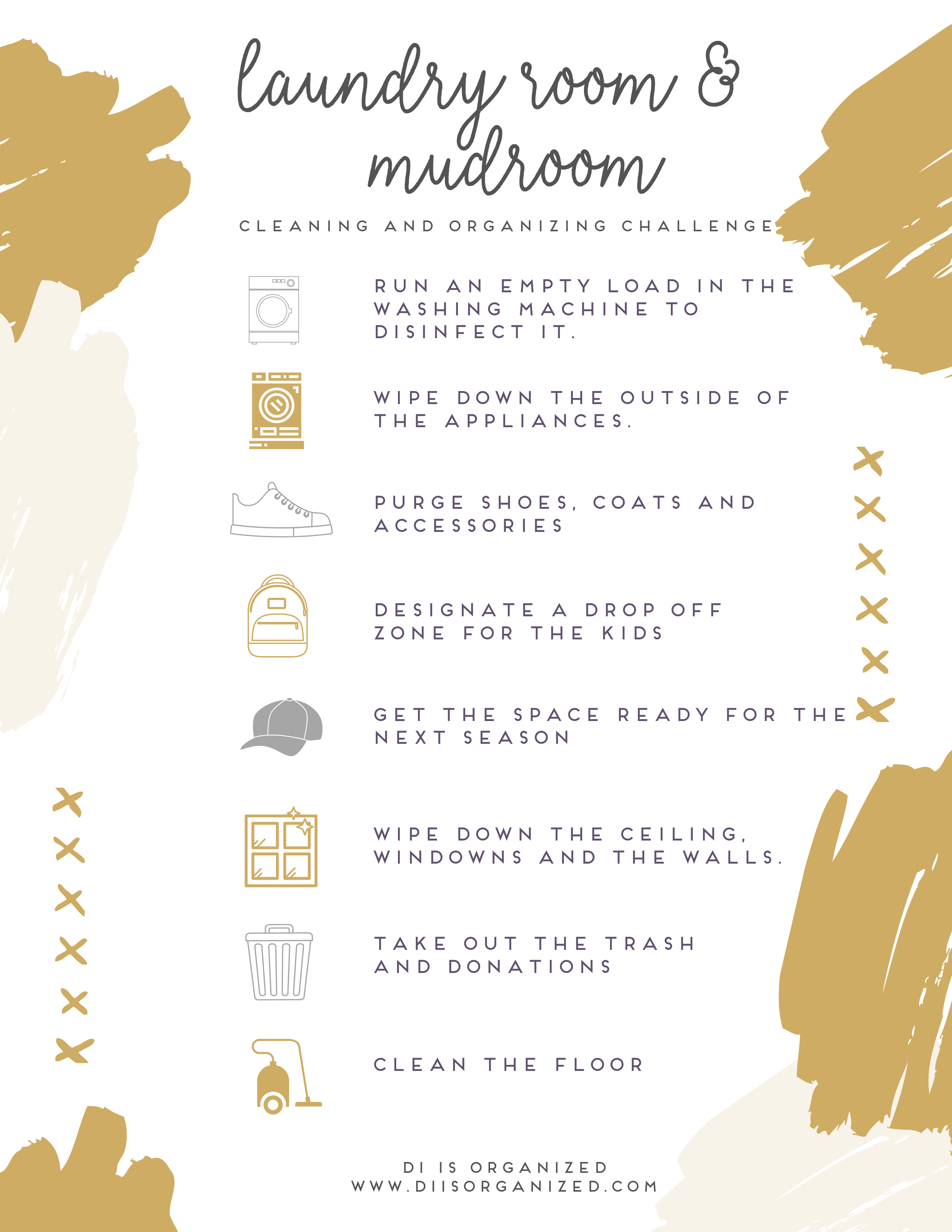 Spring Cleaning Challenge - Day 7 - Laundry Room / Mudroom