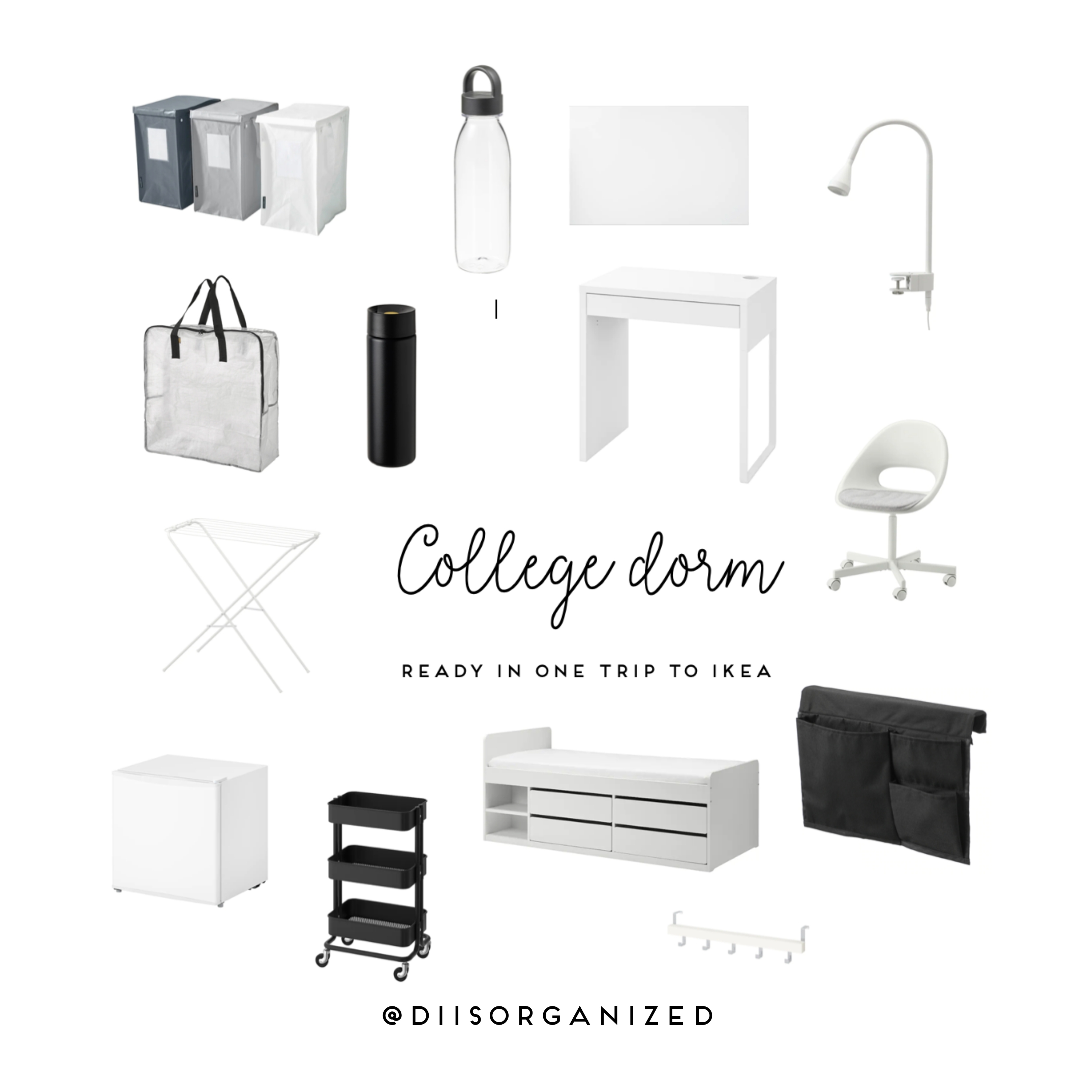 IKEA musthave dorm room essentials Di is Organized