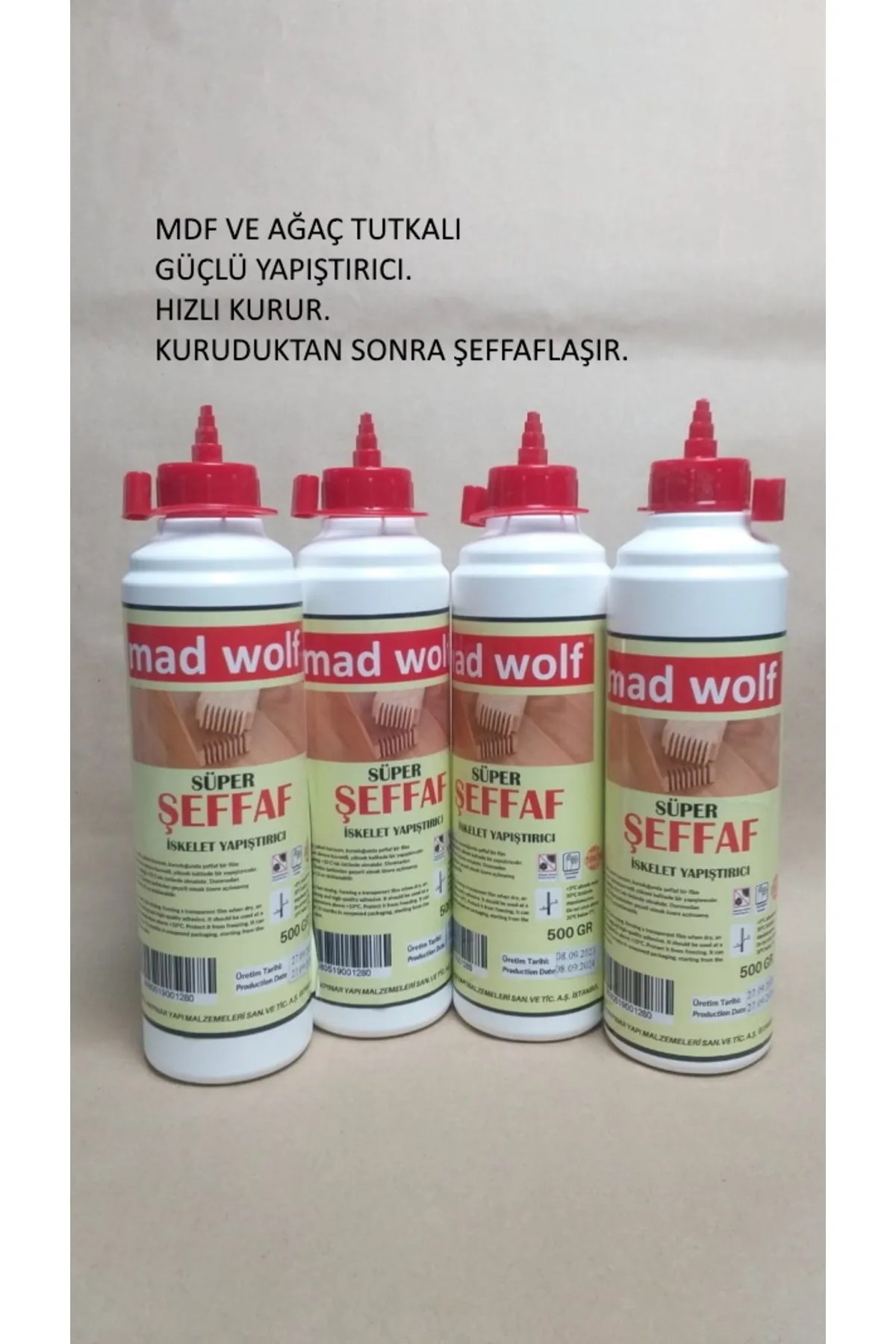 Mad Wolf Şeffaf Mdf İskelet Yapıştırıcı 500 gr - Dilek Hırdavat