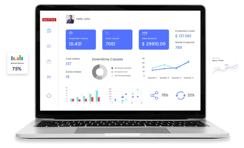 Dilytics Services - Beautiful Gradient Texture - Mobile