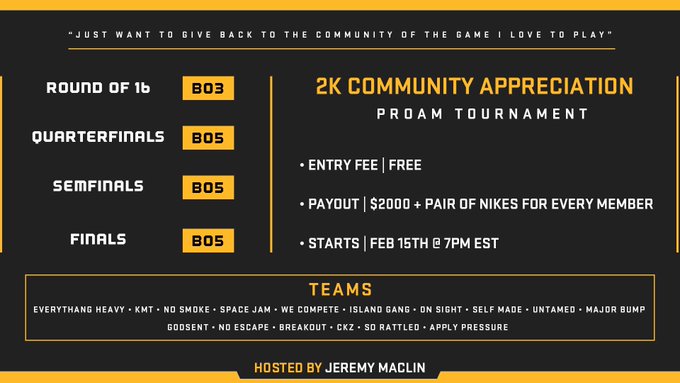 Former NFL Pro to Host NBA 2K19 Pro-Am Tournament