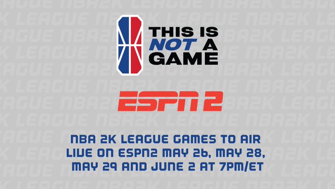 ESPN2 Adds More NBA 2K League Games to Broadcast Schedule