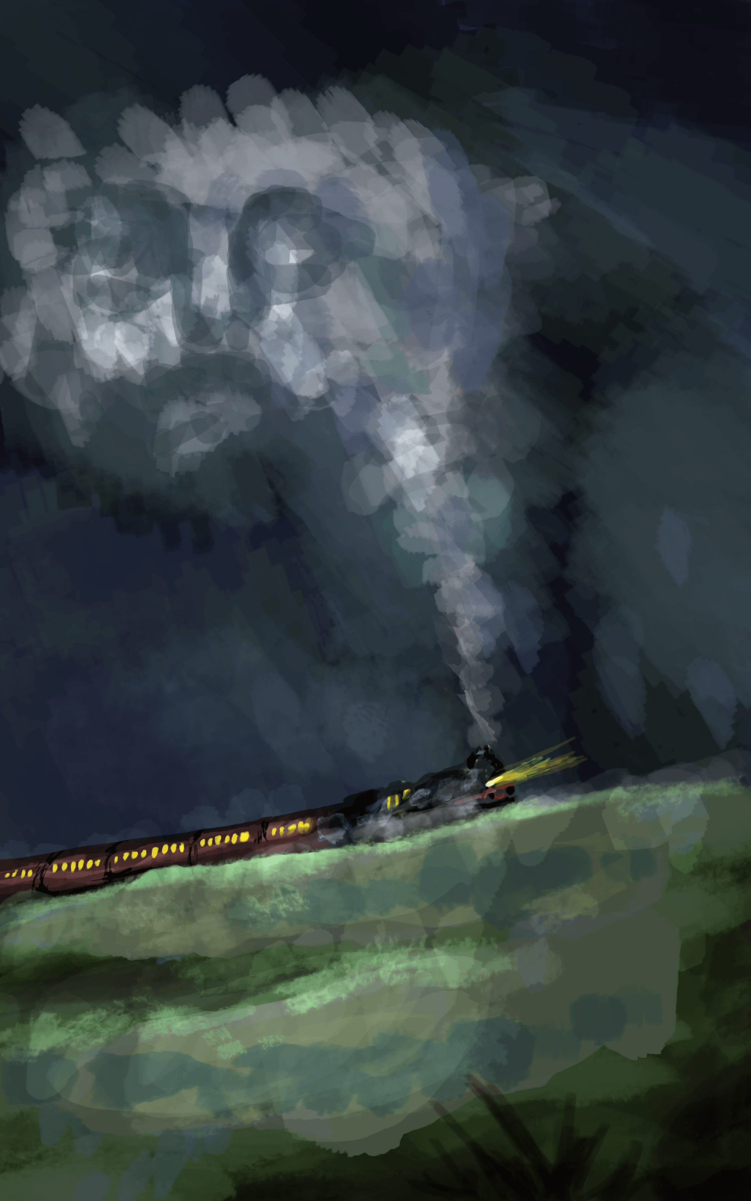 Dream Train (2017) Medium: Photoshop CC