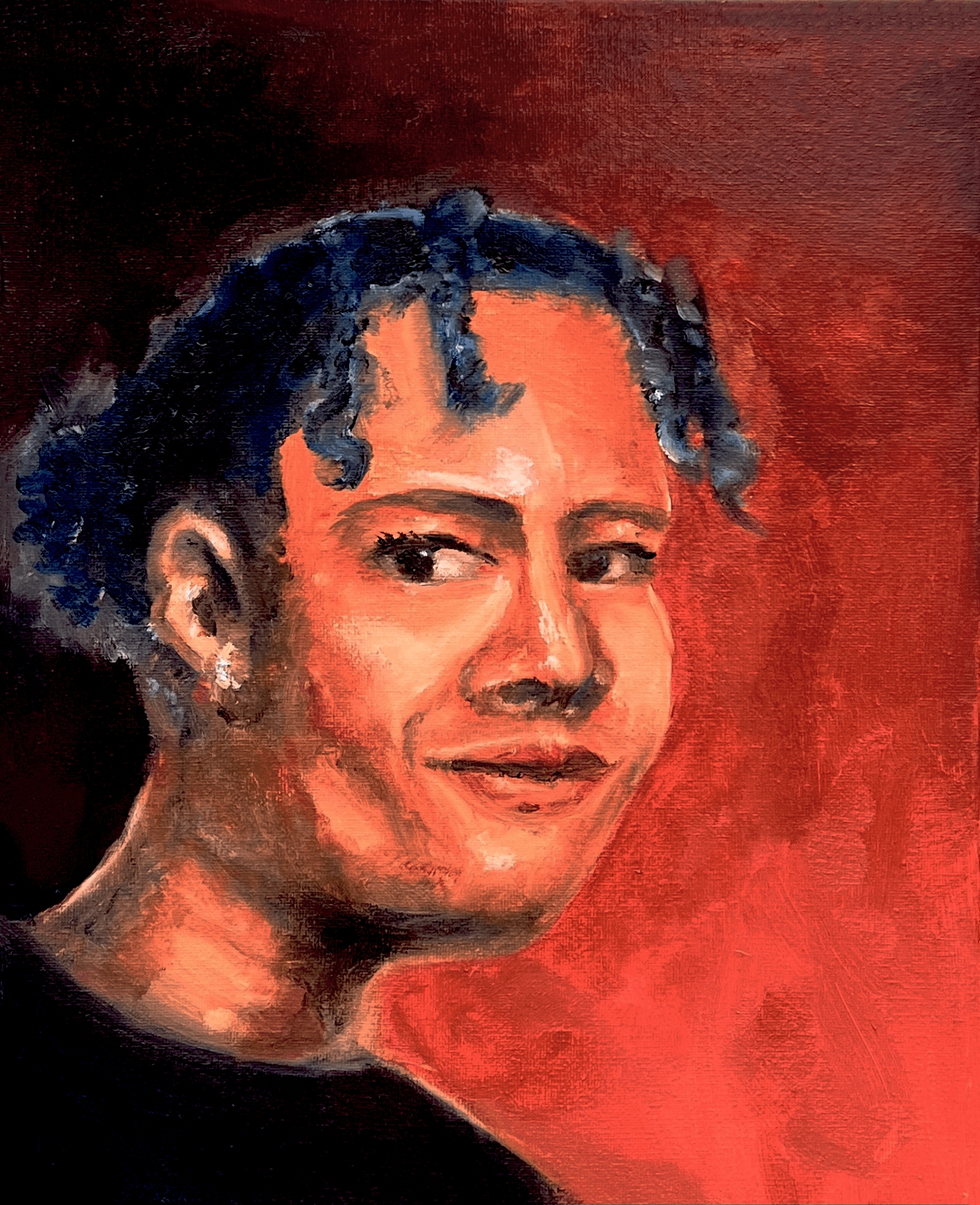 Self Portrait '25: (2025) Oil on Canvas 11"x14"