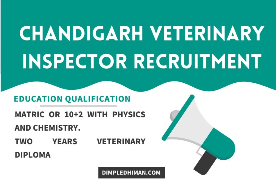 Chandigarh Veterinary Inspector Recruitment
