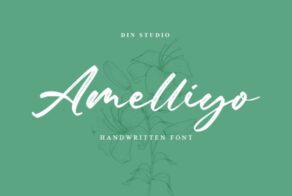 Product image of Amelliyo – Display Brush Font