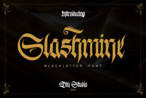 Product image of Slashmine – Fraktur Blackletter Display Font