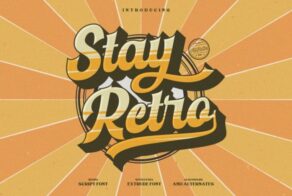 Product image of Stay Retro – Bold Retro Script Font