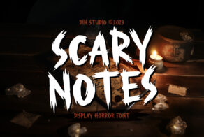 Product image of Scary Notes – Horror Display Font