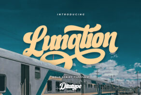 Product image of Lunation – Bold Script Display Font