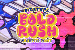 Product image of Boldrush – Bold Graffiti Font