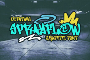 Product image of Sprayflow – Tag Graffiti Display Font