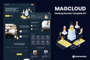 Product image of Magcloud – Hosting Domain Elementor Template Kit
