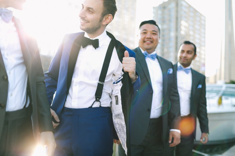 Photo of inner lining of suit by a custom designer