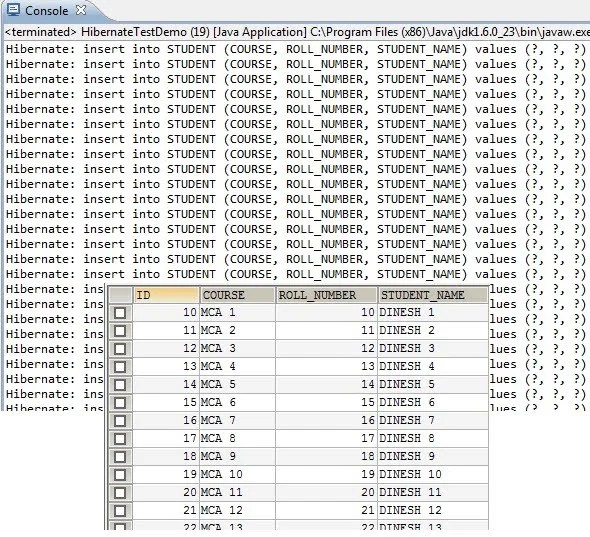 Hibernate Batch Processing