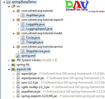 Writing First AspectJ Program in Spring