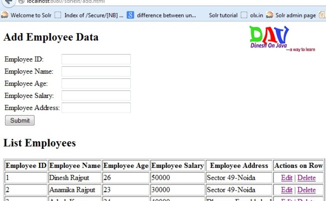 Jasper report generation in java example image