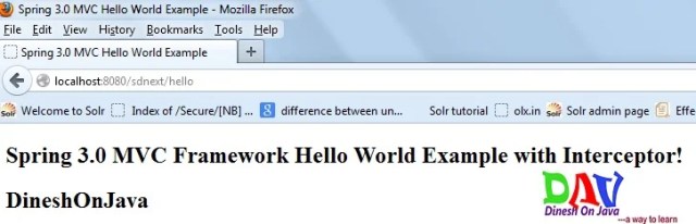 Spring MVC Interceptor with Example