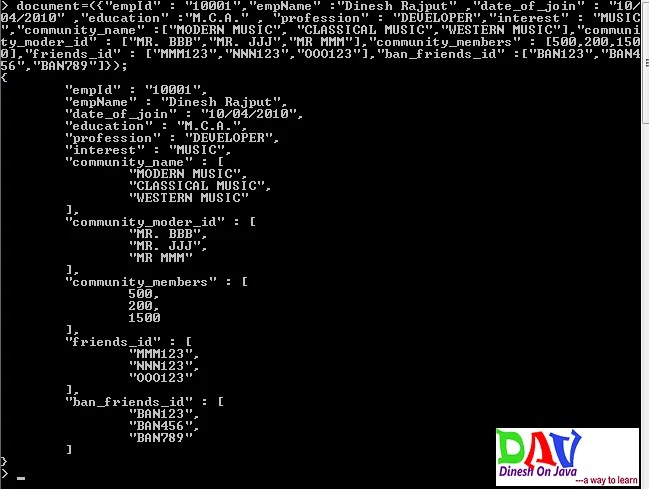 Java MongoDB Inserting a Document to Database